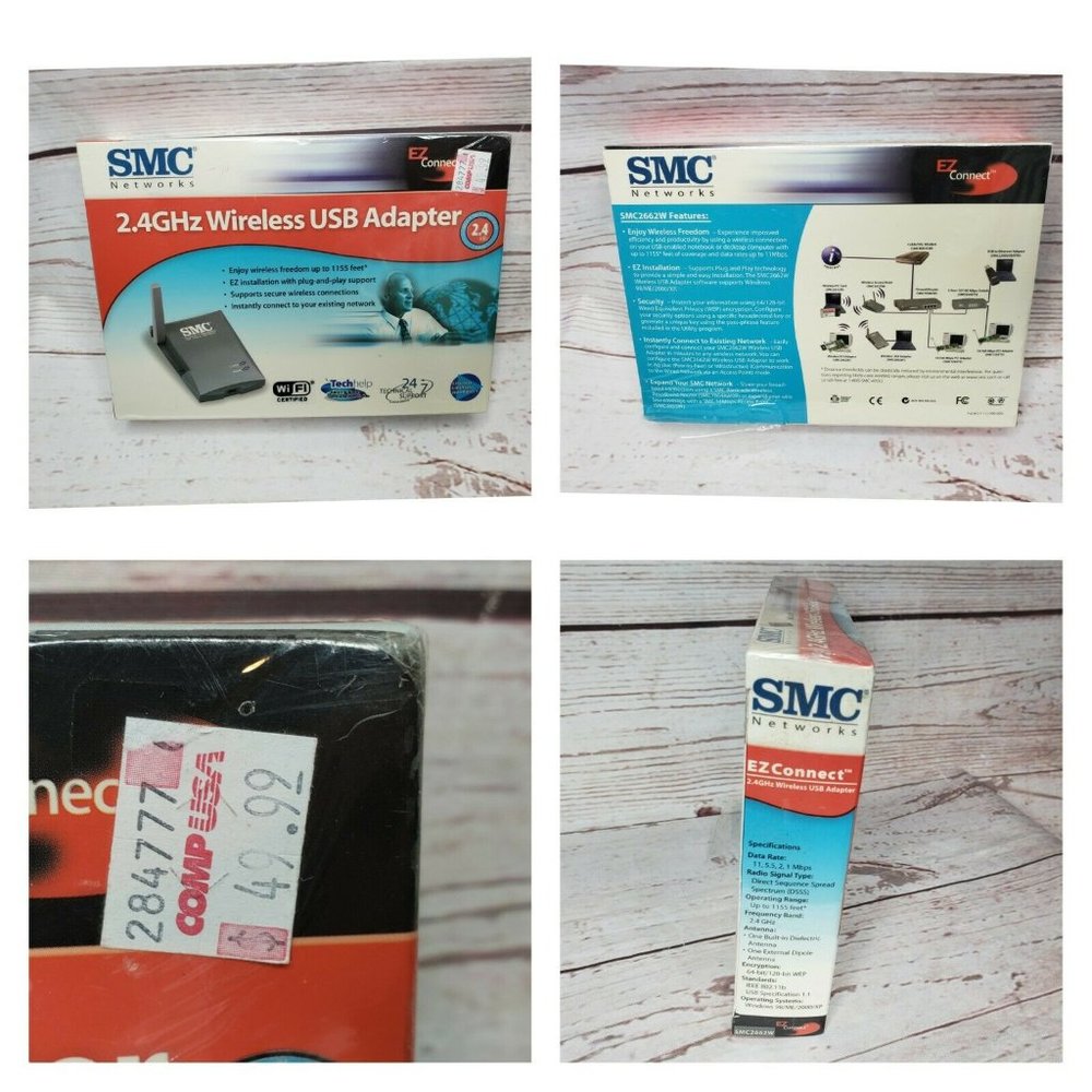 SMC Networks 2.4Ghz Wireless USB Adapter SMC2662W